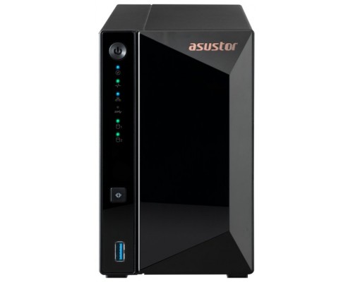 NAS SERVIDOR ASUSTOR AS3302T V2 2BAY 2GB RAM 2.5G